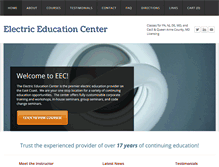 Tablet Screenshot of electriceducationcenter.com
